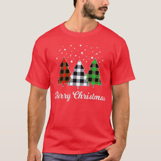 Camiseta Árbol Plaid Christmasree Merry Christmasree vintag