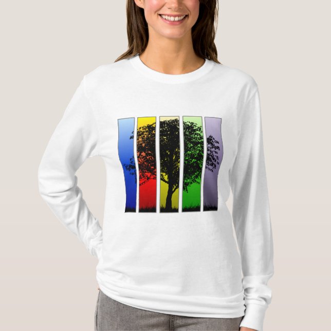 Camiseta Árbol Pop Art (Anverso)