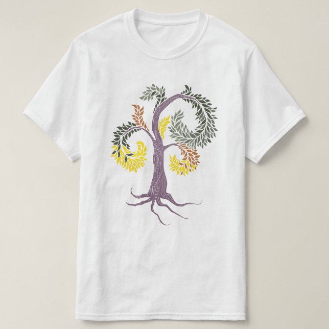 Camiseta árbol por abadía de acogida (Diseño del anverso)