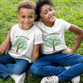 Camiseta Árbol Reunión Familiar Personalizado Cute Niños Co