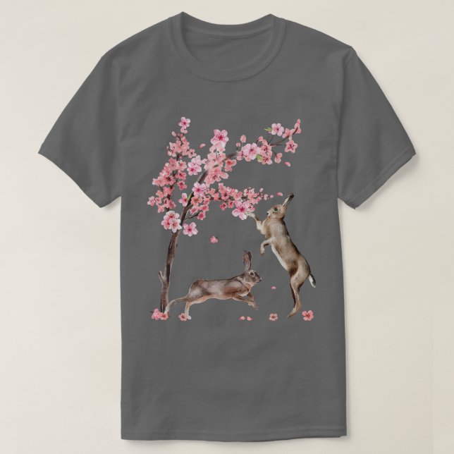 Camiseta Árbol Sakura de flores de flores de cerezo japonés (Diseño del anverso)