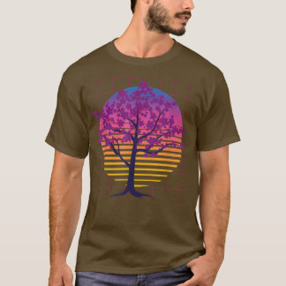 Camiseta Árbol Sakura Japón Flor Vaporwave Cherry de los añ