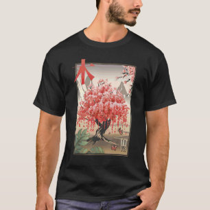 Camiseta Árbol sakura japonés tradicional