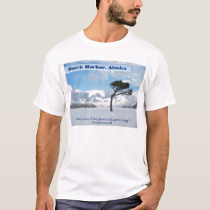 Camiseta Árbol solo, puerto holandés, Alaska