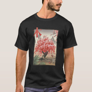 Camiseta Árbol tradicional sakura japonés de flores de cere