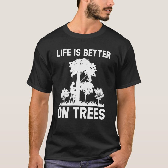 Camiseta Árbol trepando en arborista (Anverso)