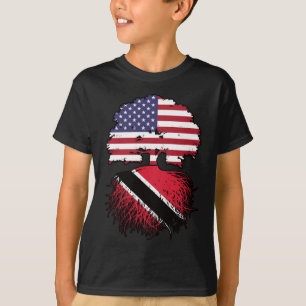 Camiseta Árbol trinitense estadounidense de Trinidad y Toba