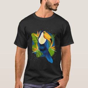 Camiseta Árbol tropical de la naturaleza deja Toucan