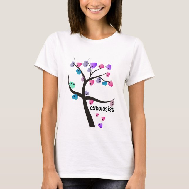 Camiseta Árbol único de los regalos del Cytologist con (Anverso)