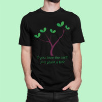Árbol verde con eslogan ecológico - Árbol verde co