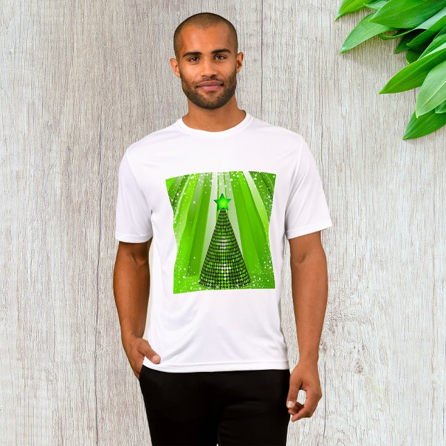 Camiseta Árbol verde de Navidad moderno con estrella (Subido por el creador)