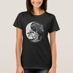 Camiseta Árbol Yang Meditación de Equilibrio Armónico de Vi
