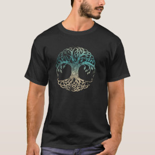 Camiseta Árbol Yggdrasil De La Vida Nórdica Símbolo De Viki