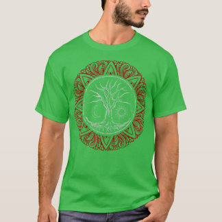 Camiseta Árbol Yggdrasil De Vida Viking Odin World Ash