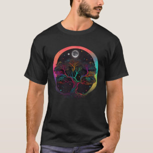 Camiseta Árbol Zen Coloroso Multicolor Cosmic Baobab Gi