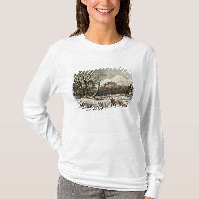 Camiseta Arbolados en invierno (Anverso)