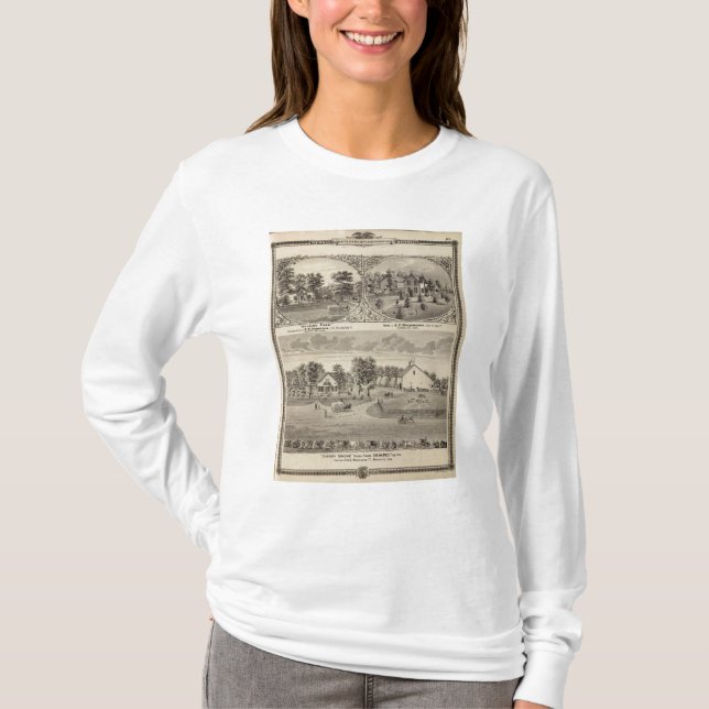 Camiseta Arboleda de la cereza, granja de la ladera (Anverso)