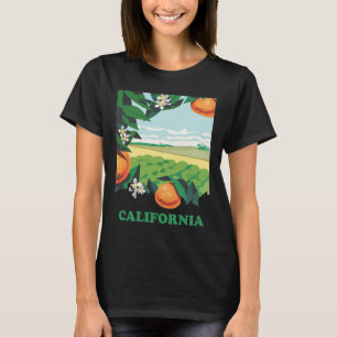 Camiseta Arboleda de Naranjas Soleada de California Viajes