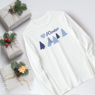 Camiseta Árboles Caprichosos Corazón Invierno 