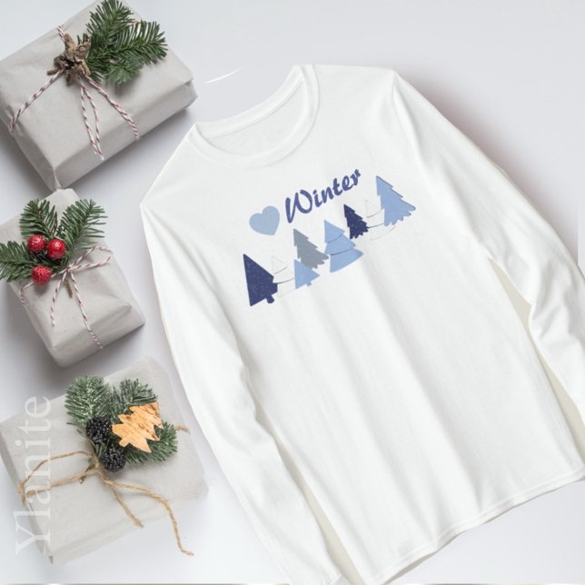 Camiseta Árboles Caprichosos Corazón Invierno  (Subido por el creador)