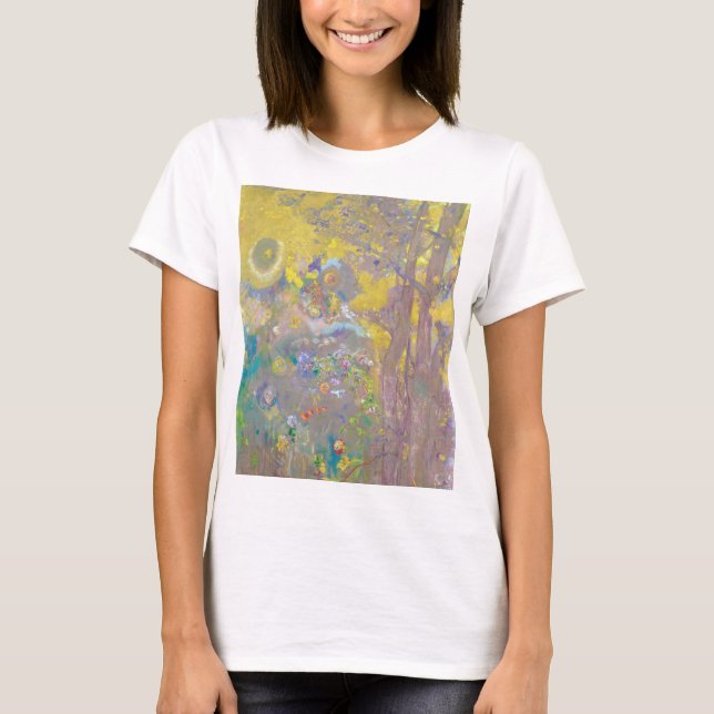 Camiseta Árboles con fondo amarillo, Redon (Anverso)