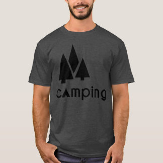 Camiseta árboles de camping familia