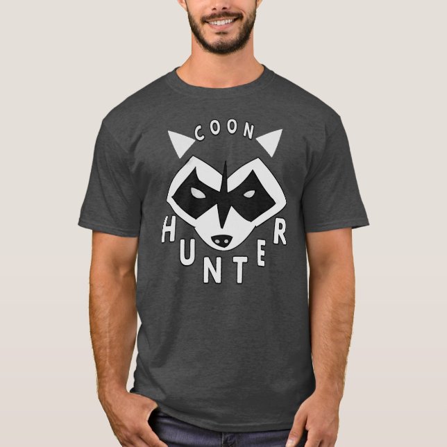 Camiseta Árboles de caza de Raccoons de caza nocturna de Co (Anverso)