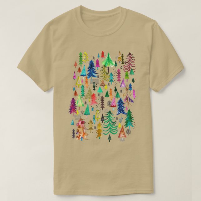 Camiseta Árboles de invierno (Diseño del anverso)
