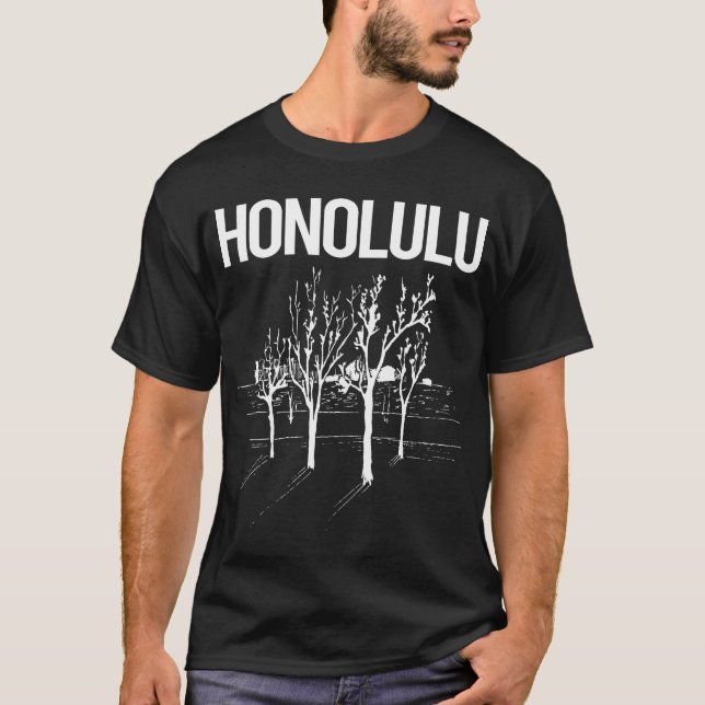 Camiseta Árboles de la calle Honolulu (Anverso)