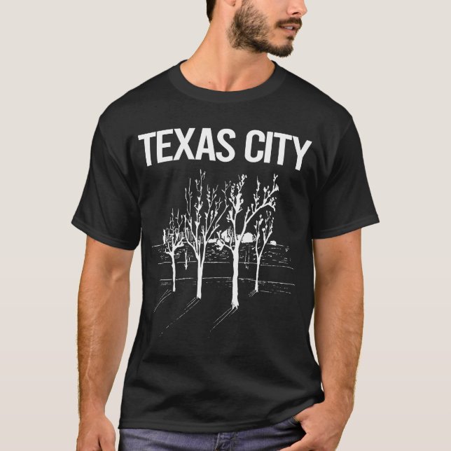 Camiseta Árboles de la calle Texas City (Anverso)