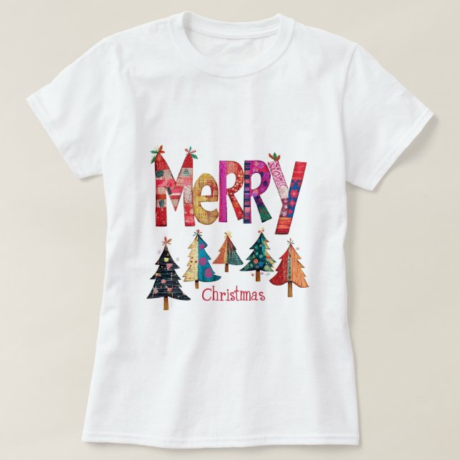 Camiseta Árboles de navidad (Diseño del anverso)