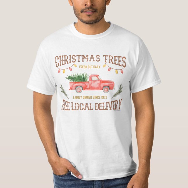 CAMISETA ÁRBOLES DE NAVIDAD (Anverso)