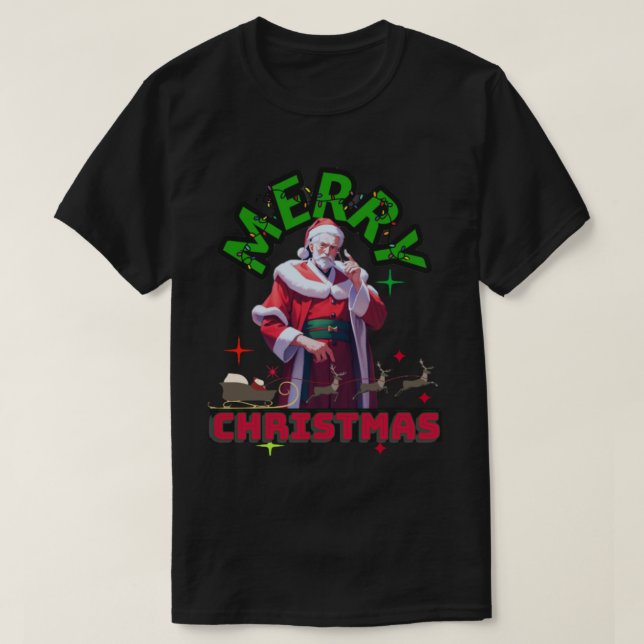 Camiseta árboles de navidad (Diseño del anverso)