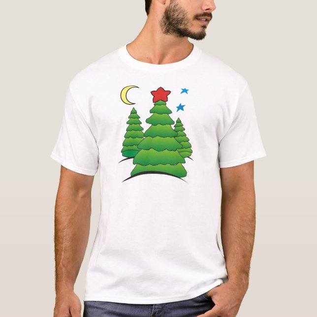 Camiseta Árboles de navidad (Anverso)