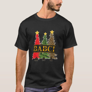 Camiseta Árboles de Navidad Babci Decoración asombrosa Fami