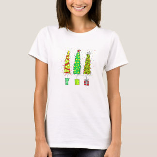 Camiseta - Árboles de Navidad Caprichosos