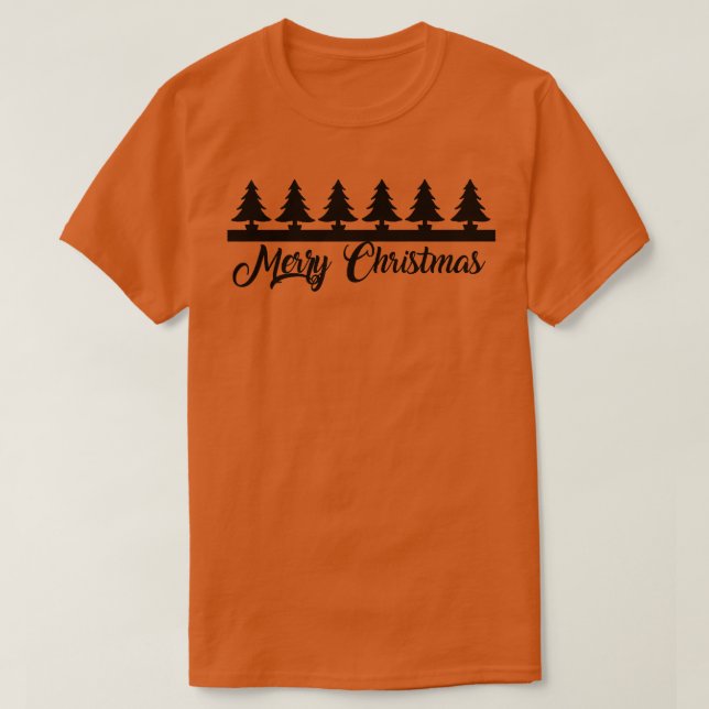 Camiseta Árboles de Navidad Feliz Navidad (Diseño del anverso)