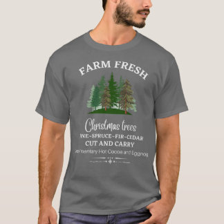 CAMISETA ÁRBOLES DE NAVIDAD FRESCOS, PINO, SPRUCE, FIR, CEP