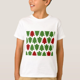Camiseta Árboles de Navidad Patrón de Vacaciones