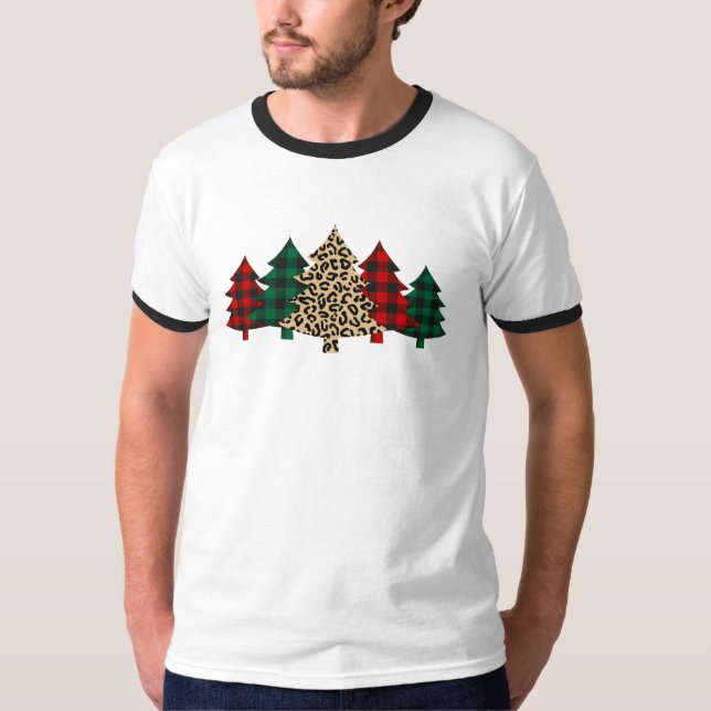 Camiseta Árboles de Navidad repartidos (Anverso)