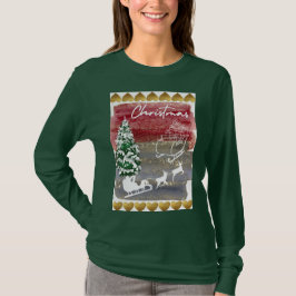 Camiseta Árboles de Navidad vintage