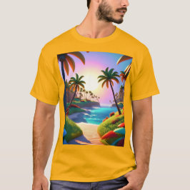 Camiseta Árboles de palmas que se balancean