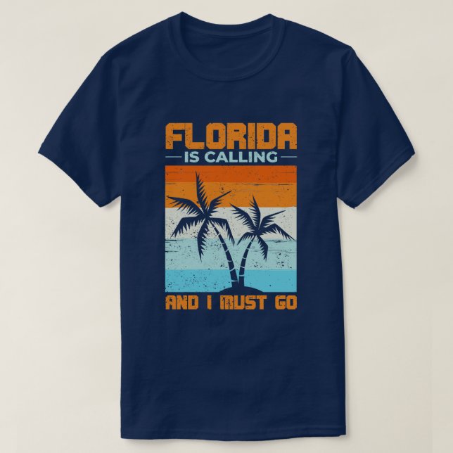 Camiseta Árboles de palmeras exóticas divertidas Florida Lo (Diseño del anverso)