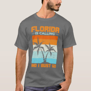 Camiseta Árboles de palmeras exóticas divertidas Florida Lo