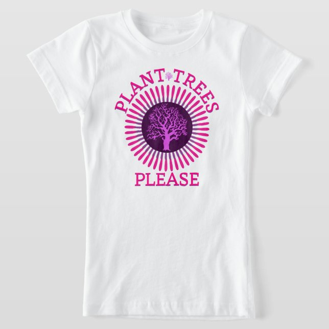 Camiseta Árboles de plantas por favor (Distribución)