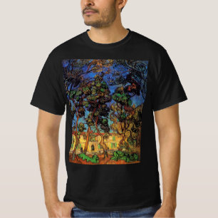 Camiseta Árboles de Van Gogh en el jardín, Hospital de Sain