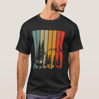 Camiseta Árboles de vida silvestre Naturaleza Retro amante
