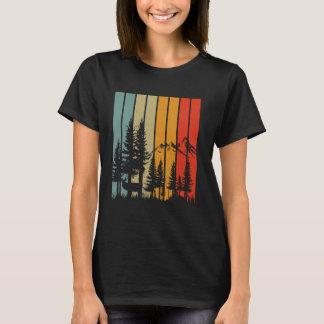 Camiseta Árboles de vida silvestre Naturaleza Retro amante
