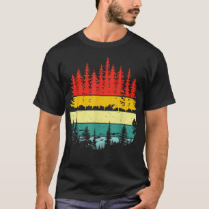 Camiseta Árboles de vida silvestre retro Naturaleza al aire