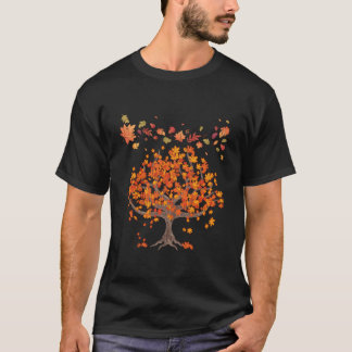 Camiseta Árboles del bosque Hojas de otoño Naturaleza Otoño
